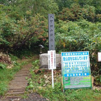 レンタカーで酸ヶ湯温泉へ
雨なのでカッパとザックカバー装着☔