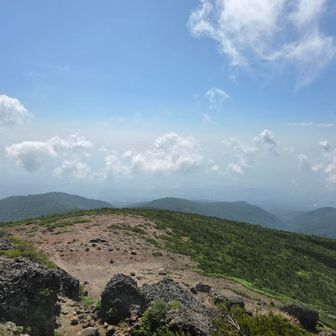 遠くに町並みが、ぎりみえました！