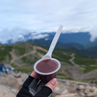 持参の水ようかん〜旨し😋