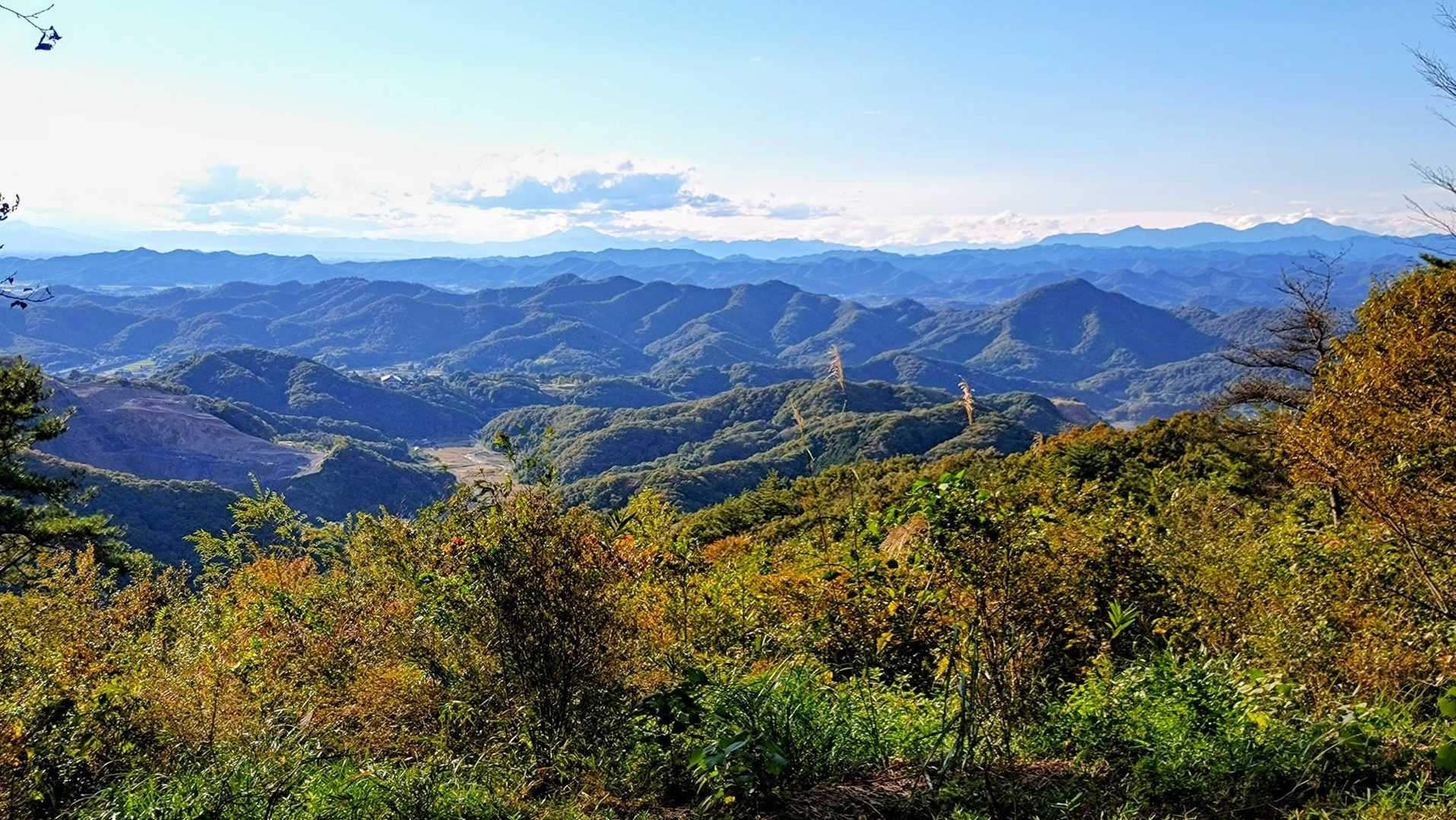 青入山からの景色