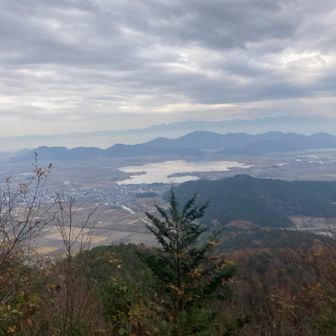 安土山から琵琶湖の内湖。NHKの「ブラタモリ」で、タモリさんが来ていましたね〜🎶。