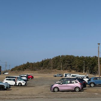 🅿️に戻ってきた！
シビックだけ皆の列からはみ出して、さすが持ち主同様群衆には紛れない😁🚙✨