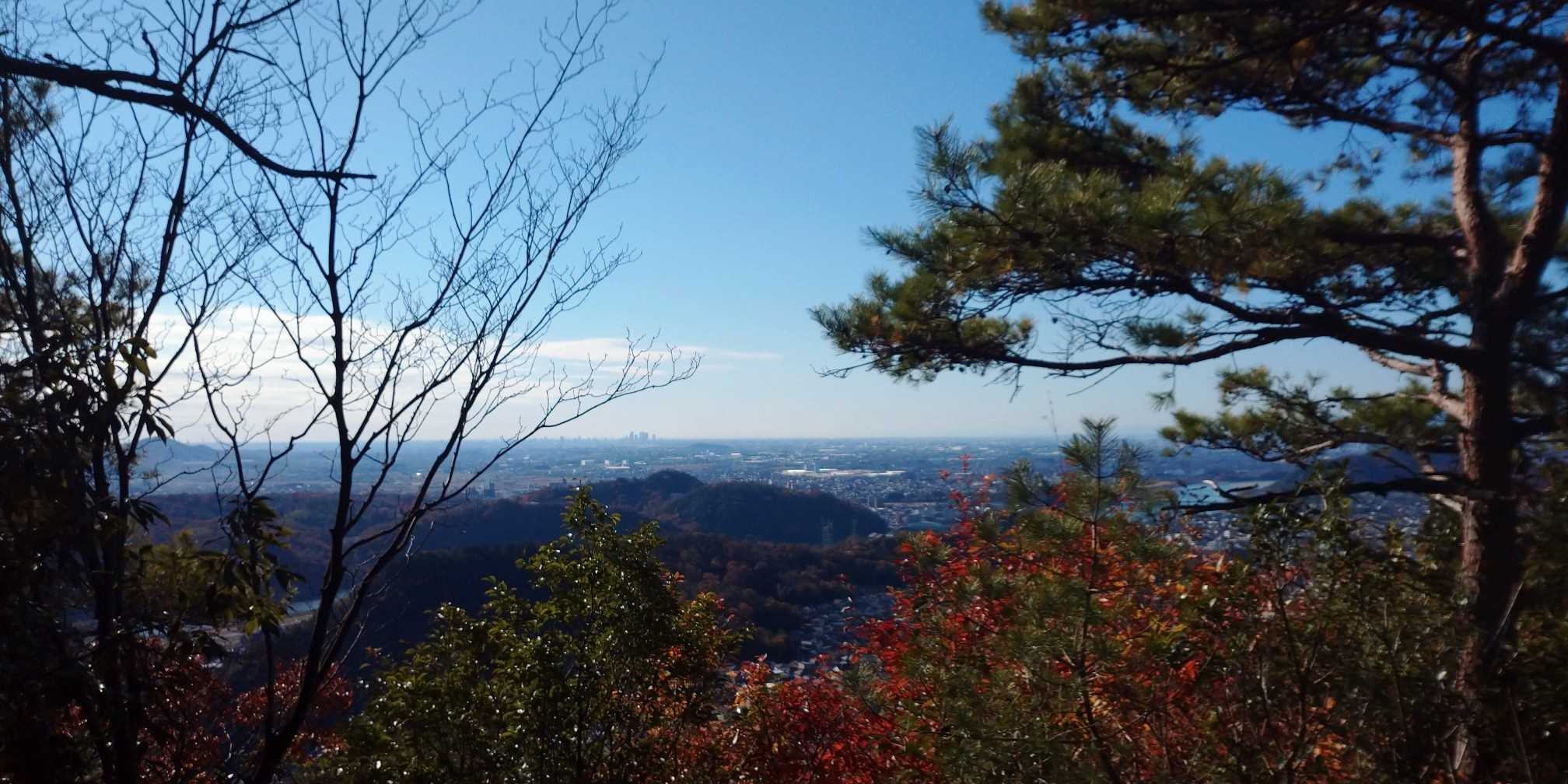 陰平山の三角点からの眺め