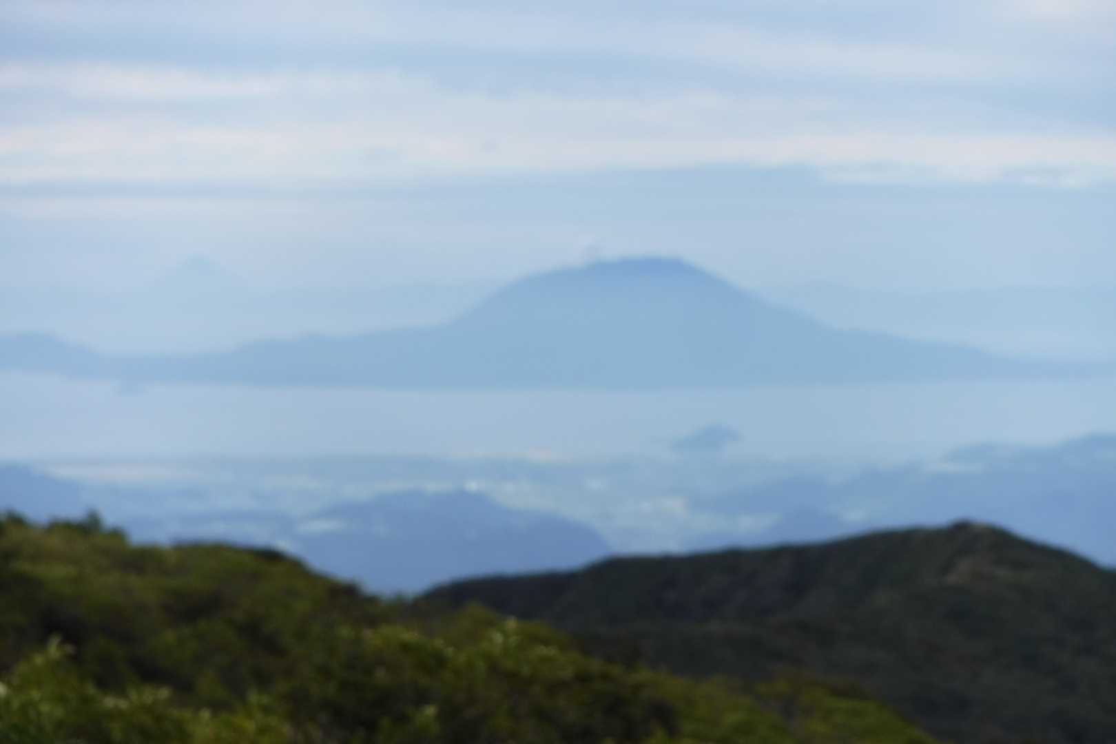 桜島が見えます。