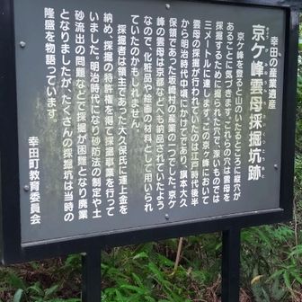 採掘坑跡だったので穴をそのままにしてあるのですね🧐