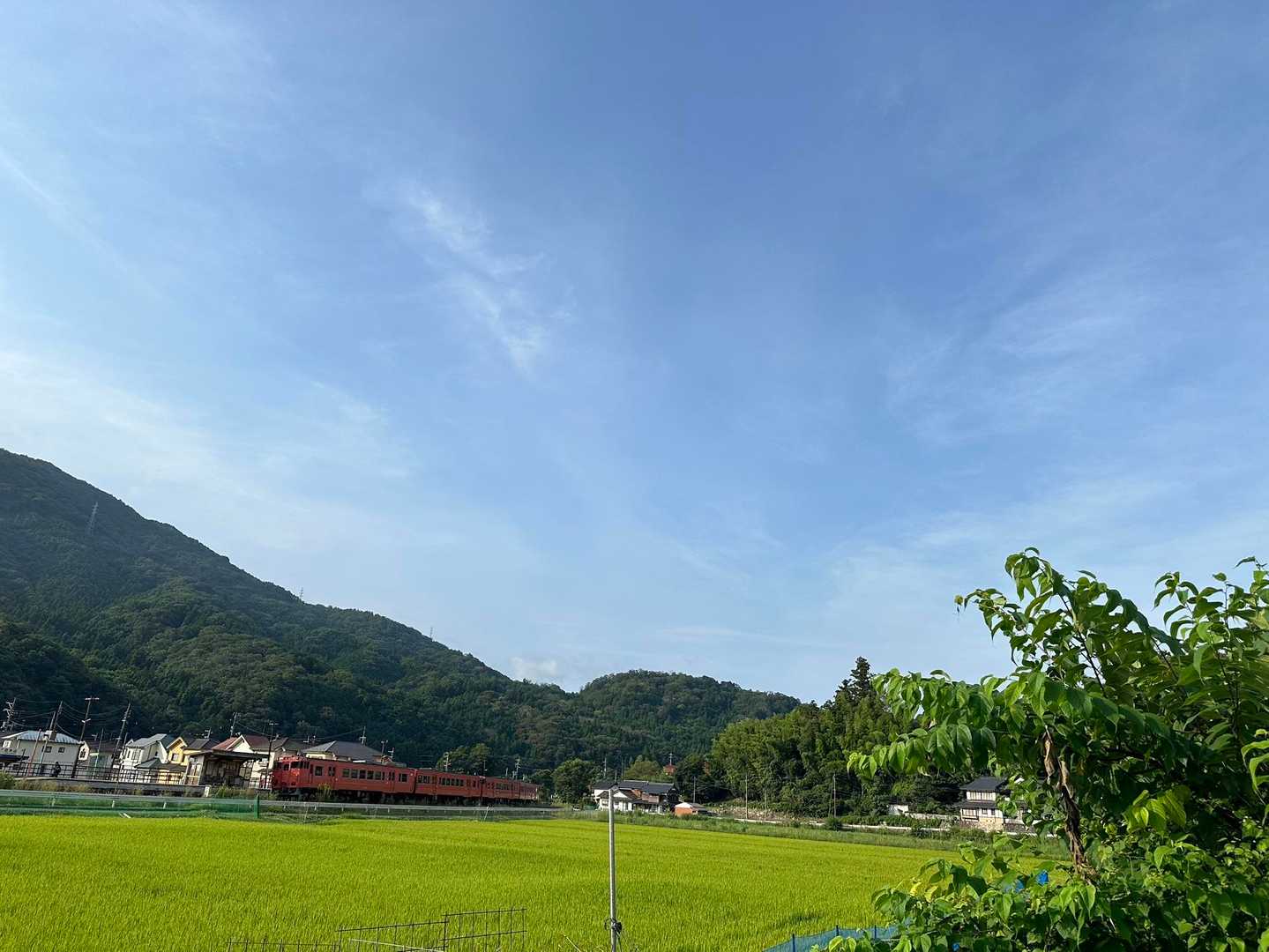 白木山駅を出発😊