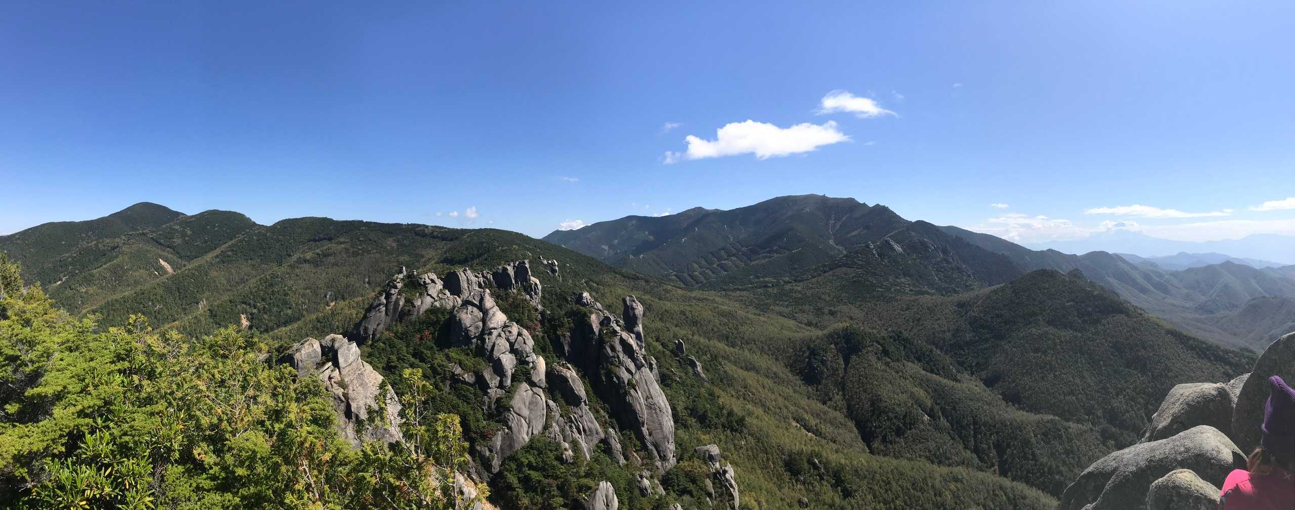 瑞牆山荘バス停-瑞牆山-魔子の山登り口-金山平バス停-みず 縦走コースの写真