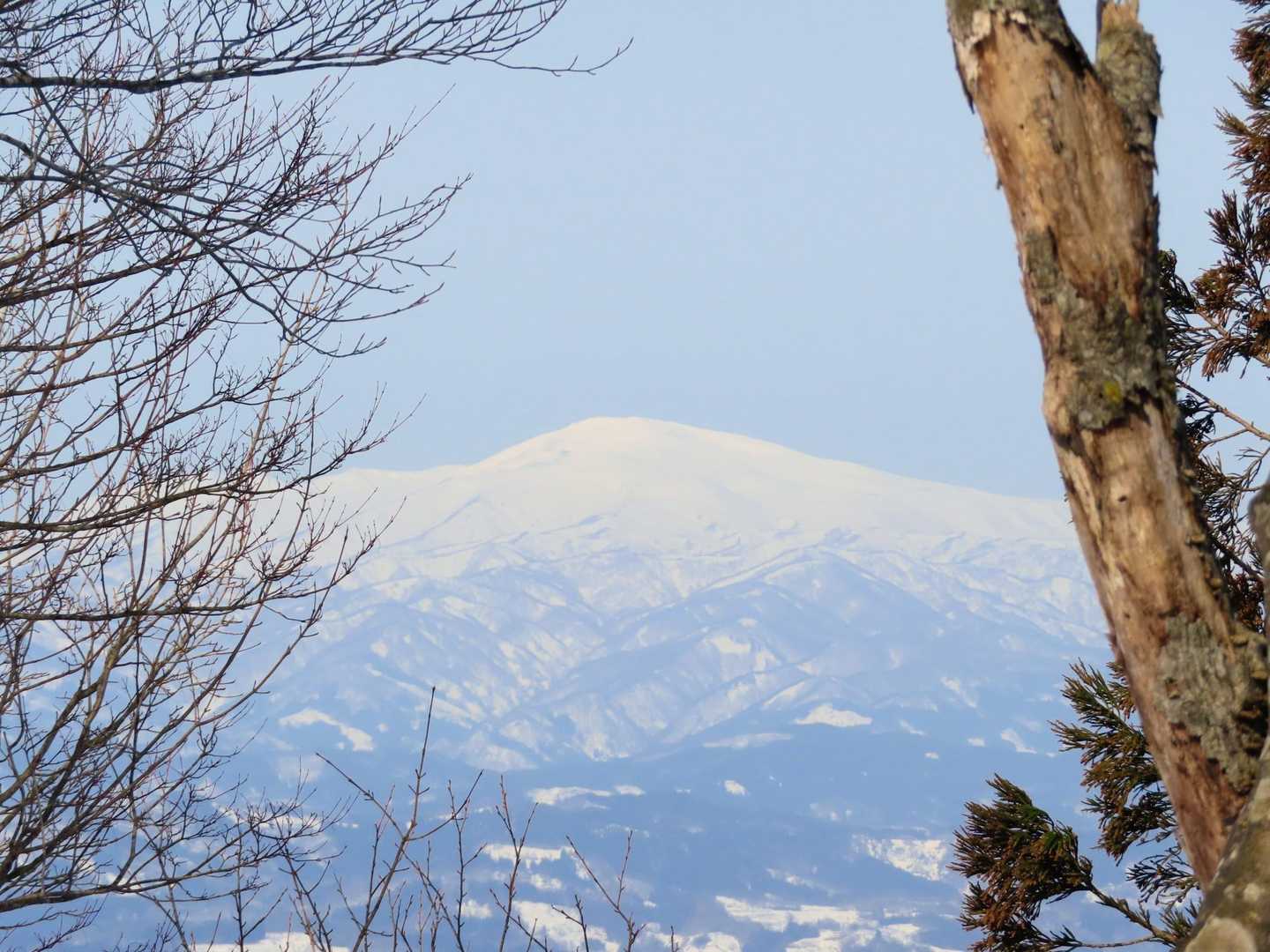 
朝よりも霞が取れてきて、月山もくっきり見えました🏔️
