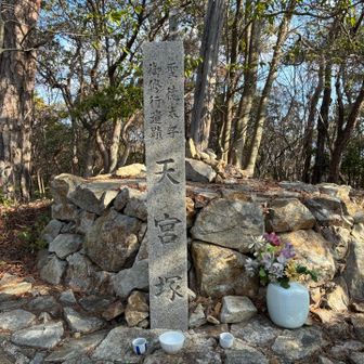 天宮塚に来て、暖かいし眺望良いし
ここで休憩したら良かったやん！って
なりました😅