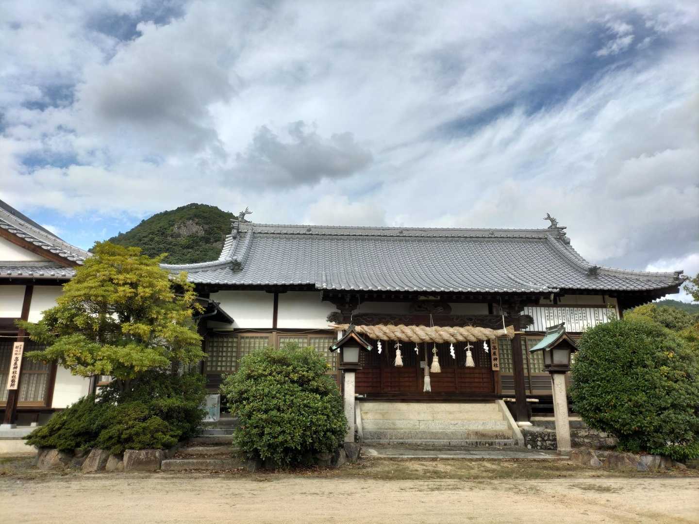 麓の社🅿からスタート
左奥に見えるのが稲積山