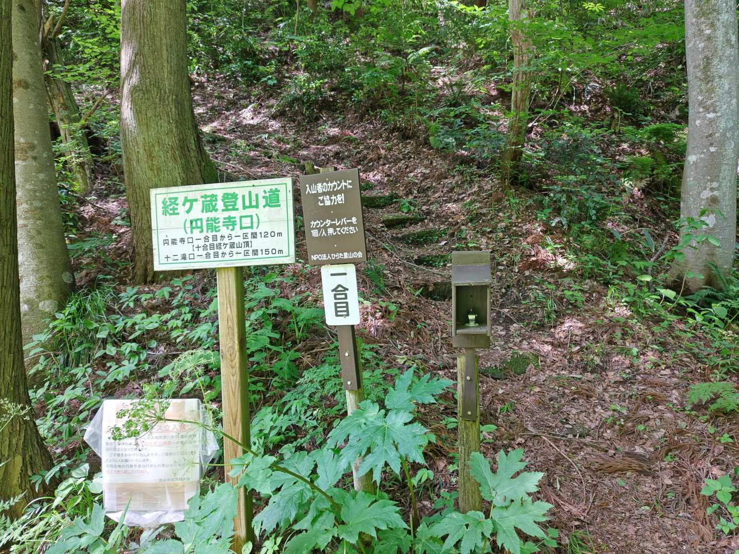 円能寺口からスタート
数取器No.135