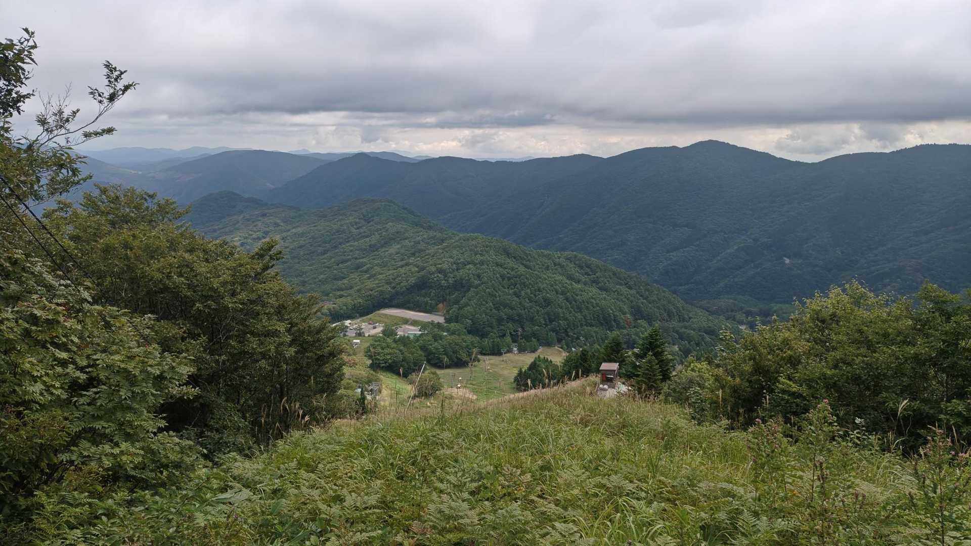 下山路からの眺望