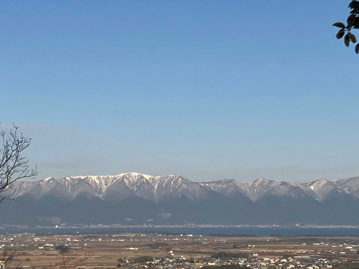 比良山系の雪景色
