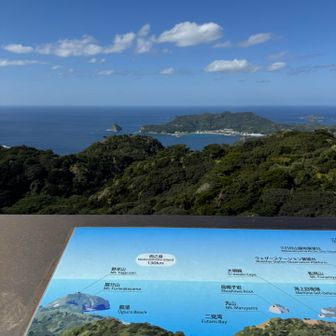 この方向130km先に西之島があります。
残念ながら父島からは見えません。