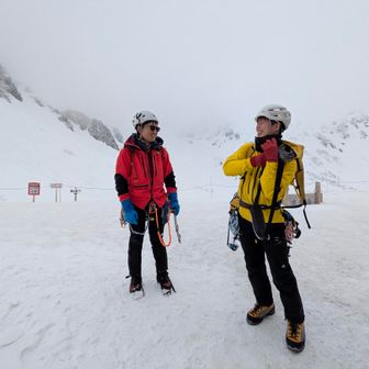 明日の天気は今日より😇それなのに！サギダル尾根から宝剣〜中央稜だそう…かっこいいしかない🥹🥹🥹