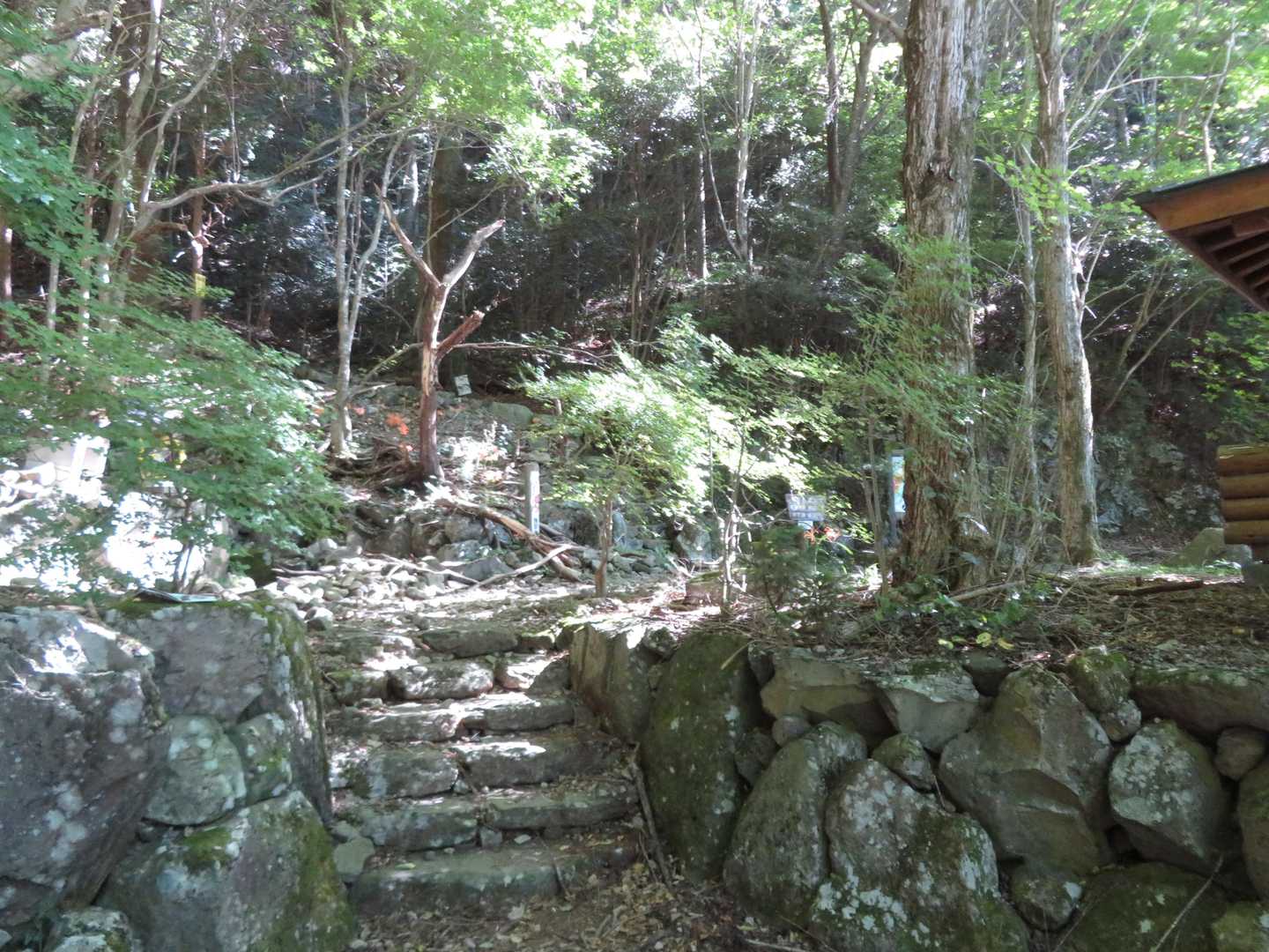金泉寺登山口から