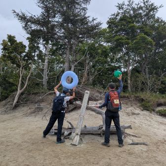 山梨百名山標柱！