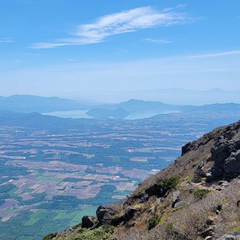 洞爺湖方面
洞爺湖の中島
奥には昭和新山などの山々