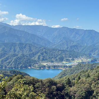 展望台から宮ヶ瀬湖