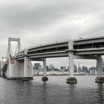 これから進むレインボーブリッジも一枚。