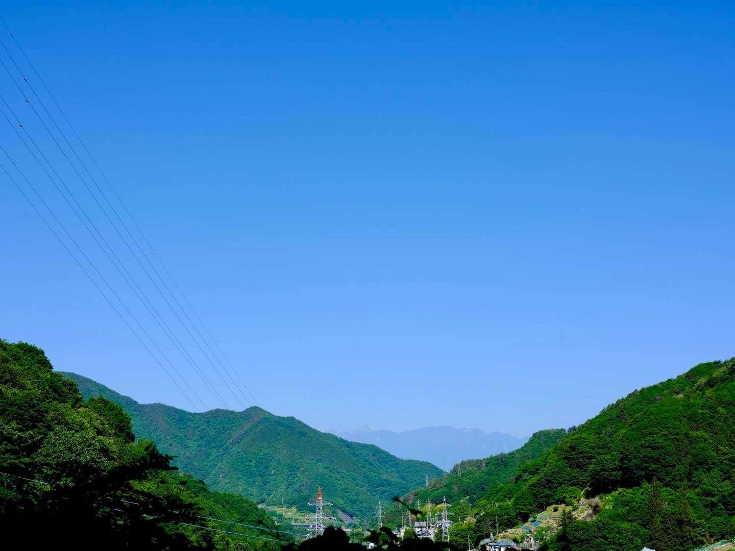 南アルプスが見えています