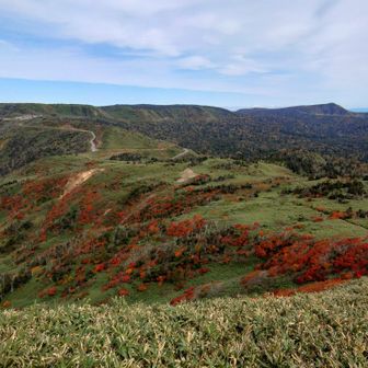 畚岳から見る紅葉も綺麗でした