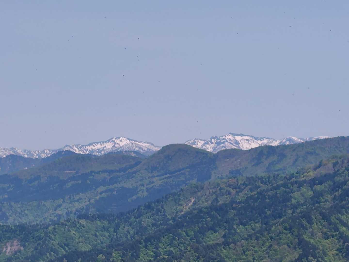 大笠山と笈ヶ岳。