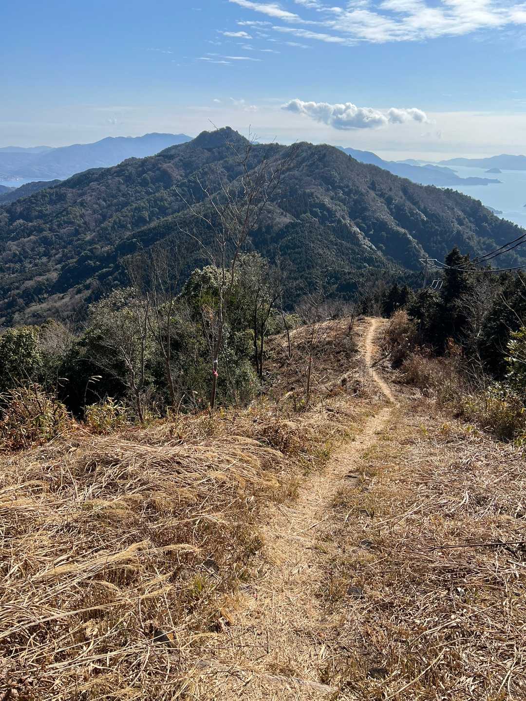 琴石山登山口-修験ルート登り口-琴石山登り口-琴石山-三ヶ 縦走コースの写真