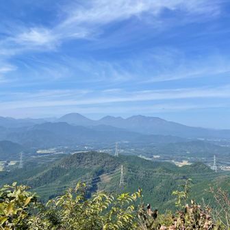 男体山の左にはうっすら日光白根