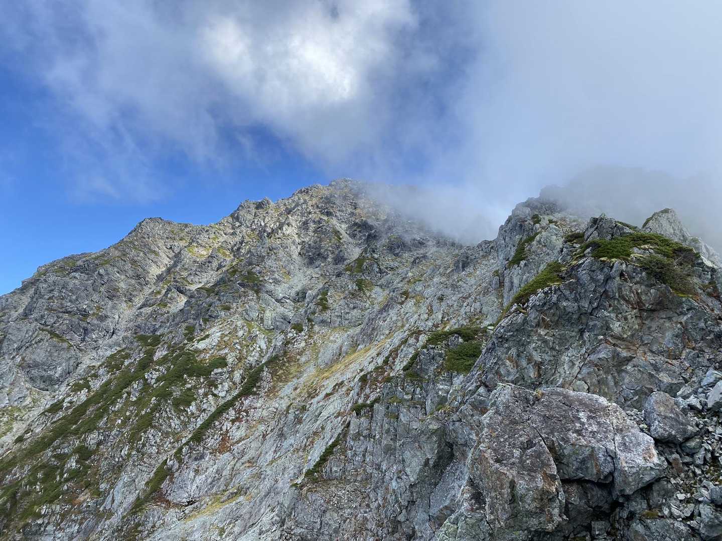2800m地点からの剱岳