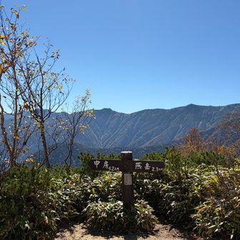 整備された登山道で歩きやすい。ここまででスティックようかんを2本たべ、250mlほど麦茶。汗もかいていたのでもう少し飲んだ方がよかったかも。