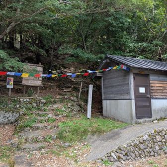 誰も送ってくれないのでとりあえず来た道を次郎笈まで戻る（白目）