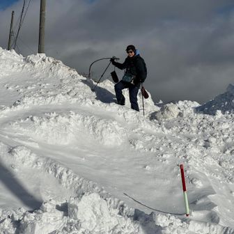 雪山乗り越えてどっこいしょ。