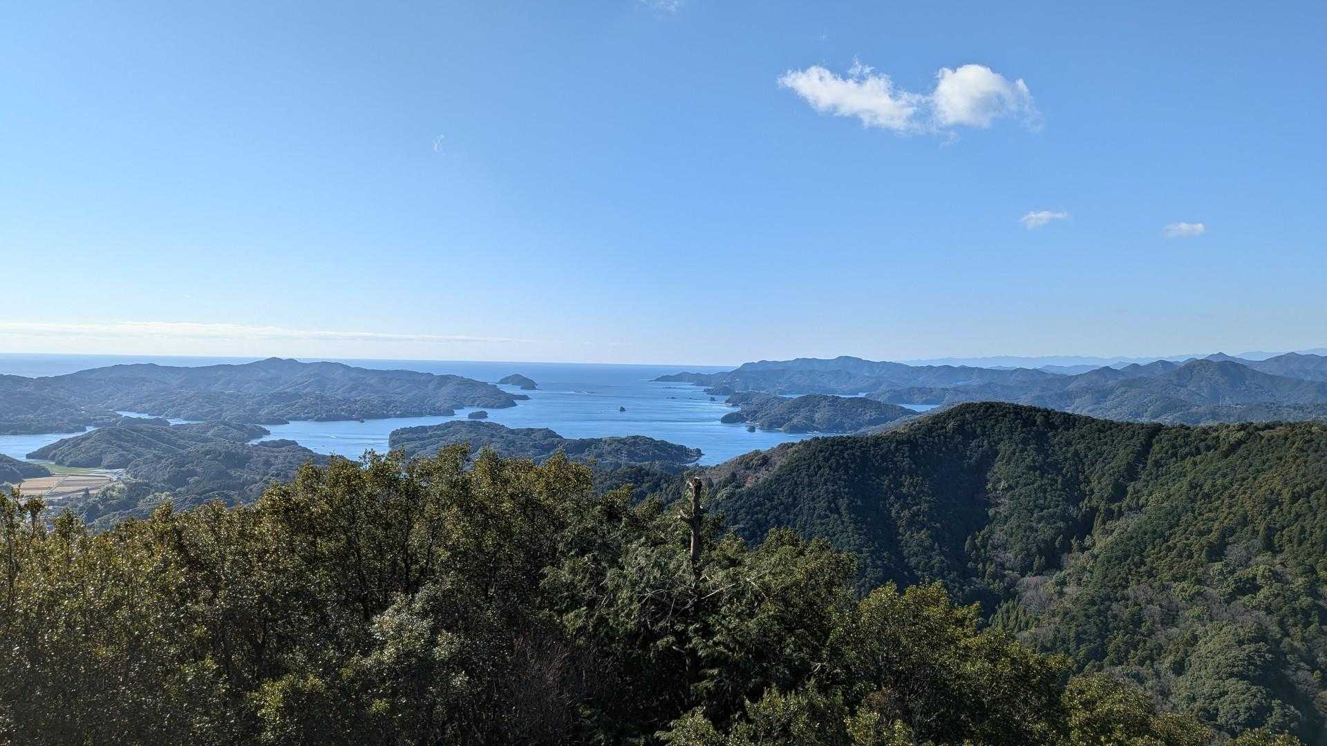 切原浅間山からの五ケ所湾