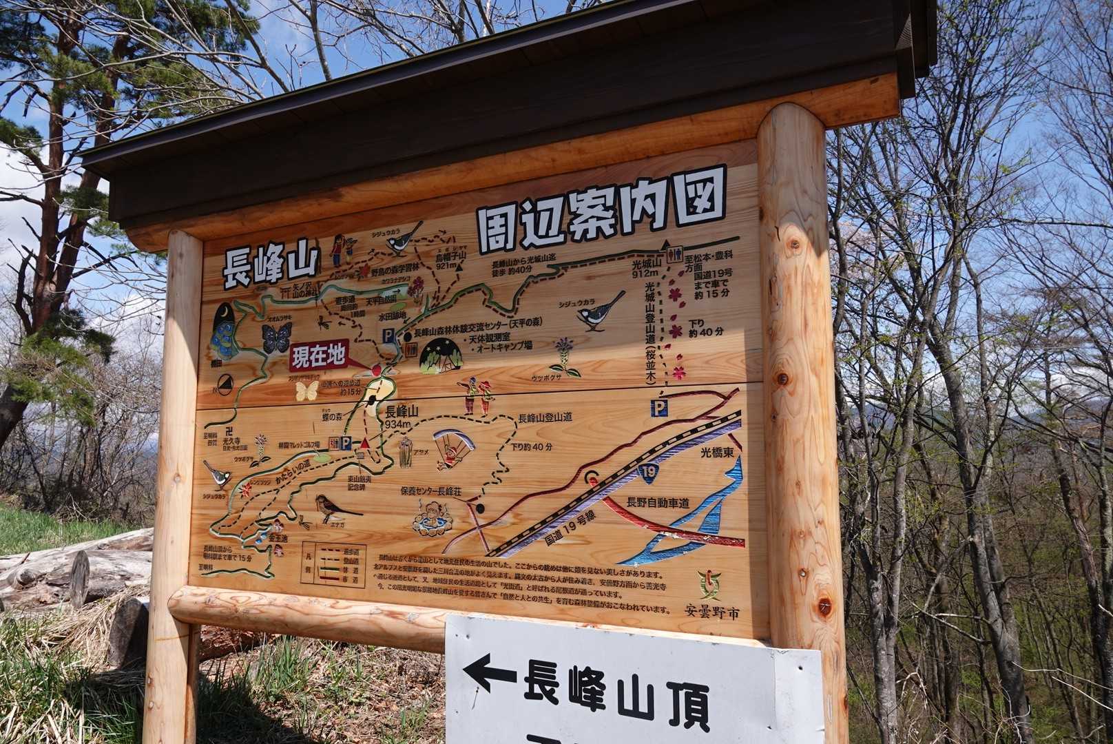 光城山-烏帽子峰-長峰山 縦走コースの写真