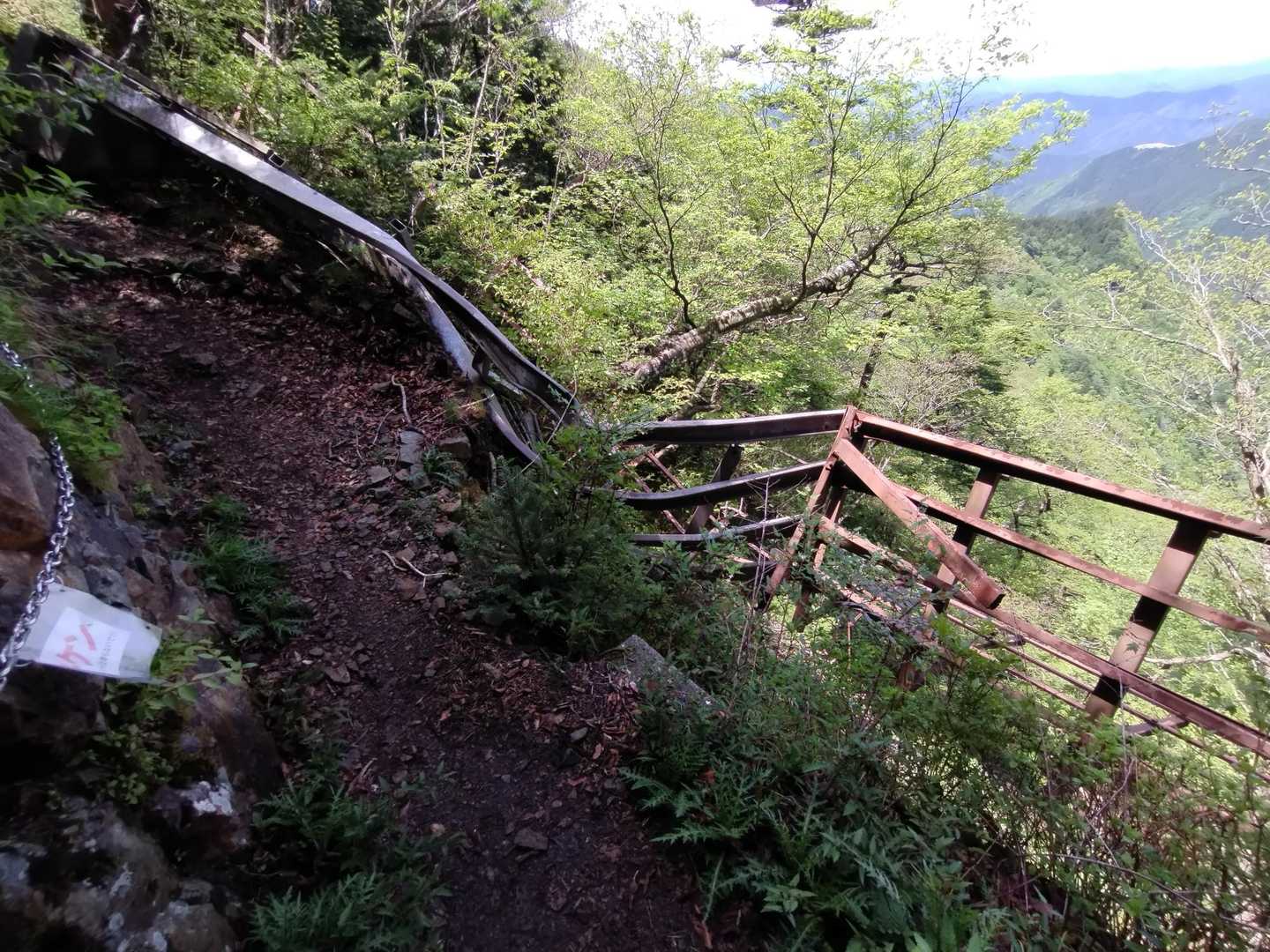 母公堂登山口-法力峠-稲村ヶ岳 周回コースの写真
