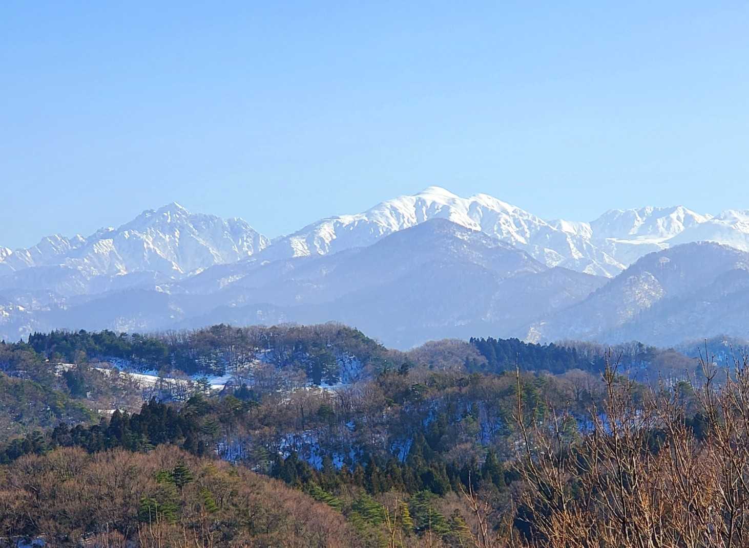 ナイスビュー♪
剱岳、大日岳、立山