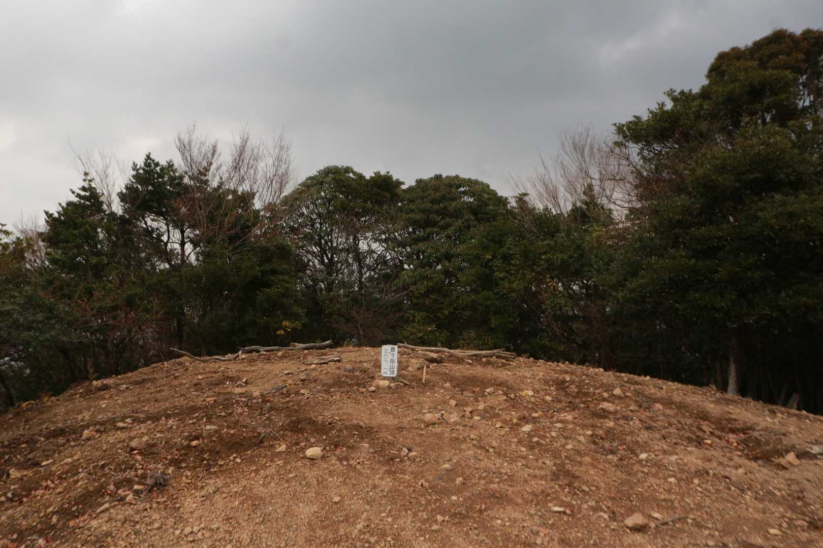 なかなかの急登で足首の可動範囲を超えていました😅
山頂はご覧の通り殺風景で眺望もない感じです😁帰りも激下り😅