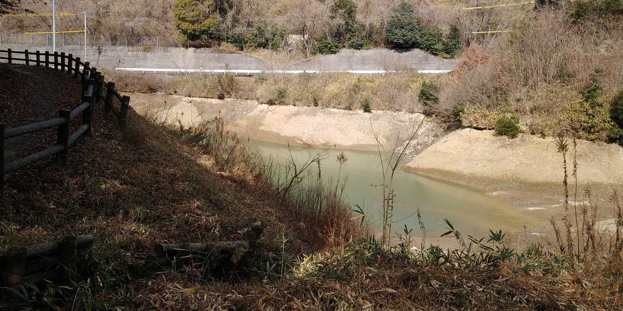 池の水が少ない