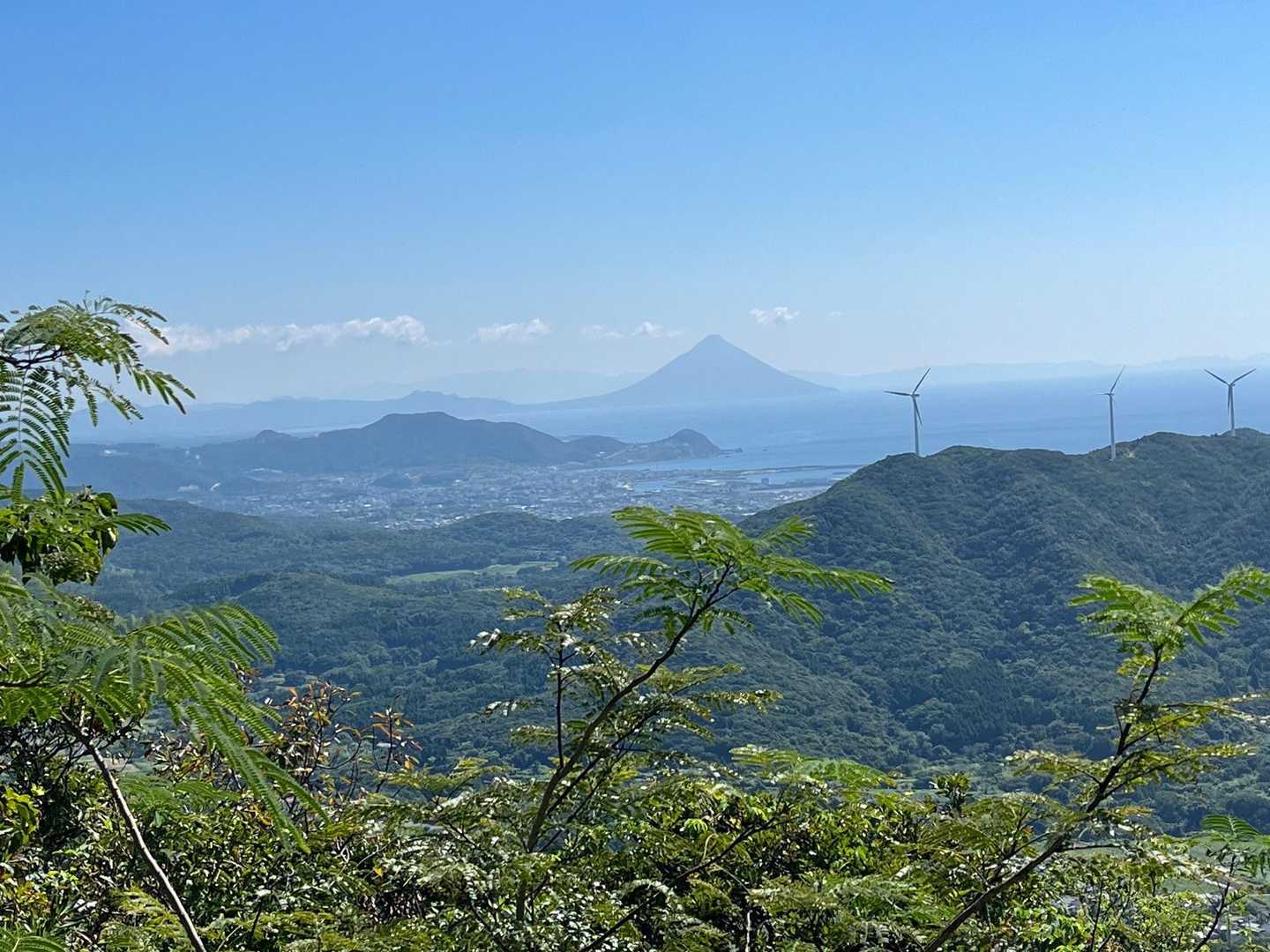 開聞岳よく見えます