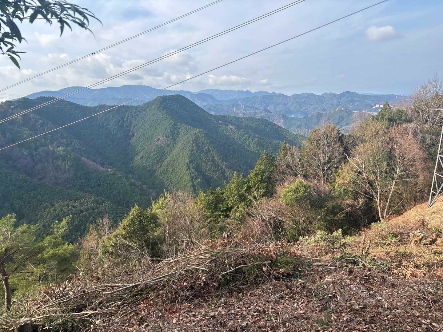 天見駅-旗尾岳-府庁山-府庁山最高点-田山-クヌギ峠-クヌ 縦走コースの写真