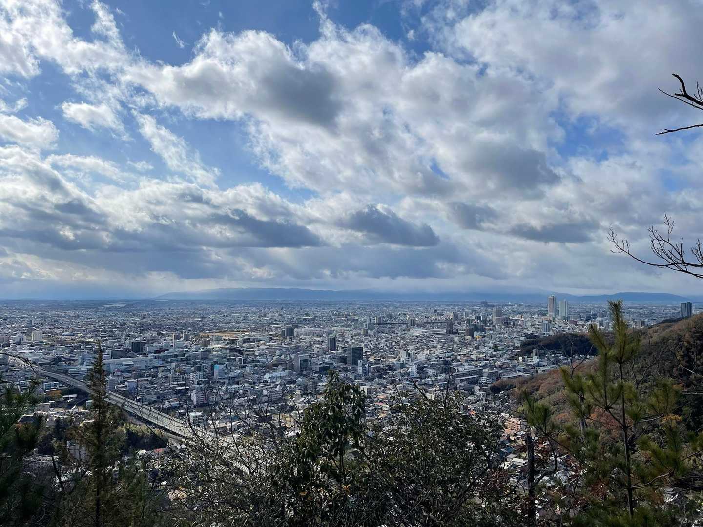おーっ。我がホーム養老山地は半分雲の中☁️