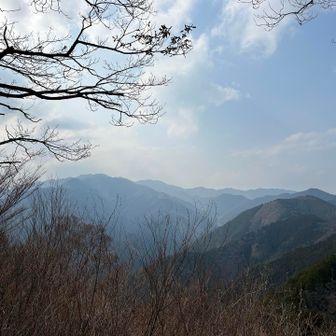 大菩薩嶺もまだ見えている