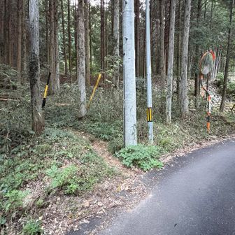 長良山登山口。