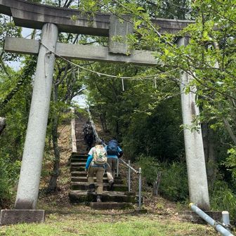 鳥居⛩️をくぐる階段を登ると、