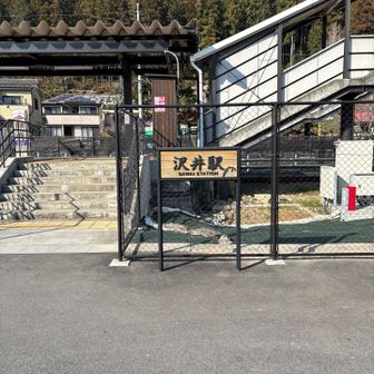 ゴール沢井駅