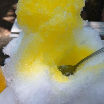 城山名物　かき氷！
今日のお目当て(笑)