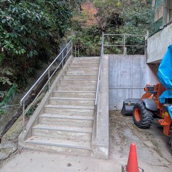 こんなとこが2号路の出口
病院の端っこから出てくる