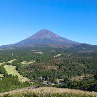 十里木高原展望台から観た富士山