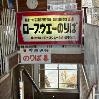 ロープウェー駅で活動終了

下山はこれで😆。20分おき運行でした。